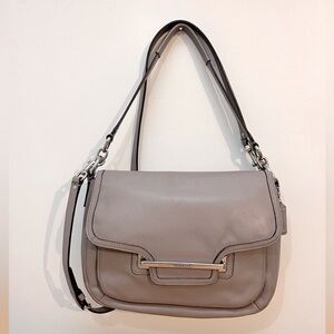 Authentic Coach Taylor Purple Leather Shoulder Bag / Crossbody Bag